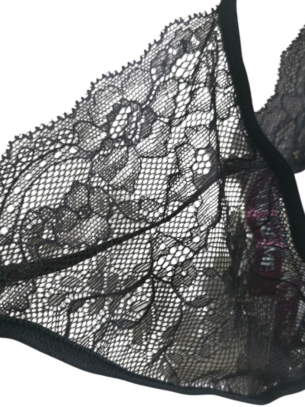 NWT Adore Me Lingerie Two Piece Set Black Lace Sheer Size 2X - Picture 3 of 9